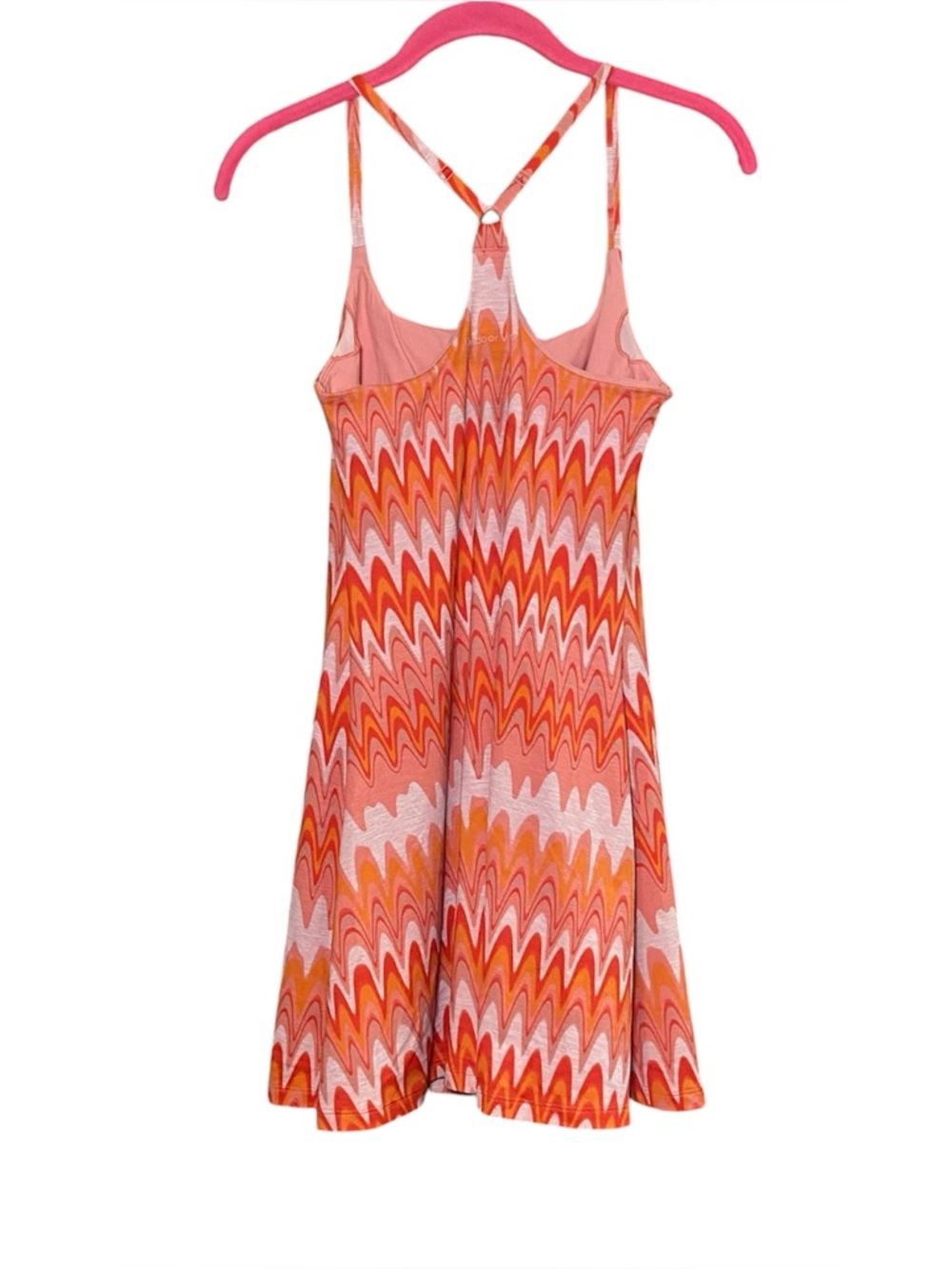 Outdoor Voices TechSweat Move Free Dress Womens S Orange Grapefruit Helios - Picture 4 of 6